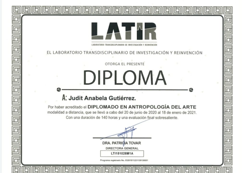 Diploma Antropología del Artes